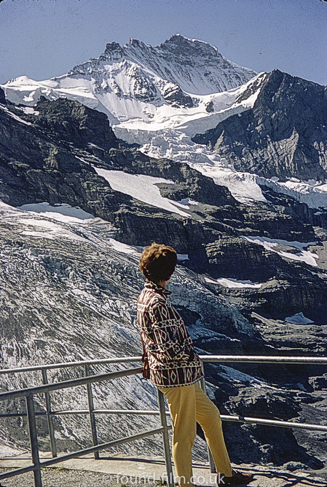 Jungfrau Mountain Scene Switzerland from August 1967
