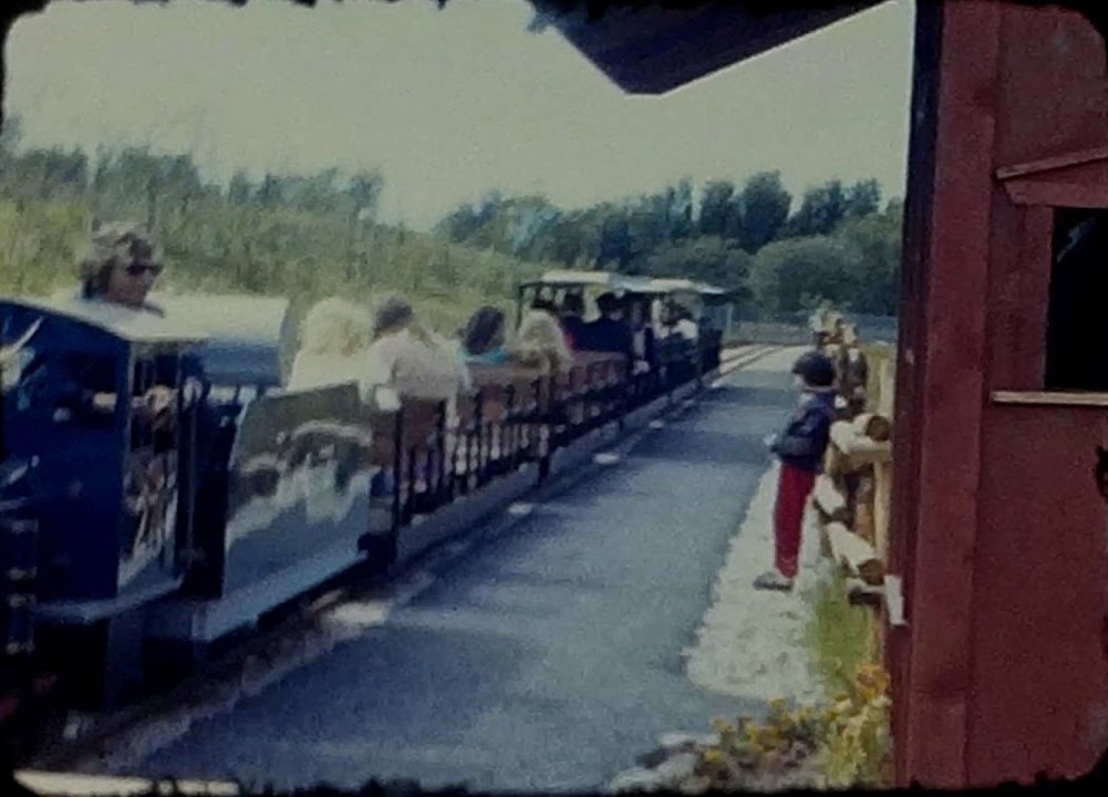 A screenshot from a vintage home movie taken at a trip to a Zoo in the 1970s