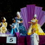 A picture of the Carnival Queen at Newport Carnival in 1971 from a vintage home movie