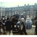 A still image from a vintage home movie taken during a trip to France in about 1958