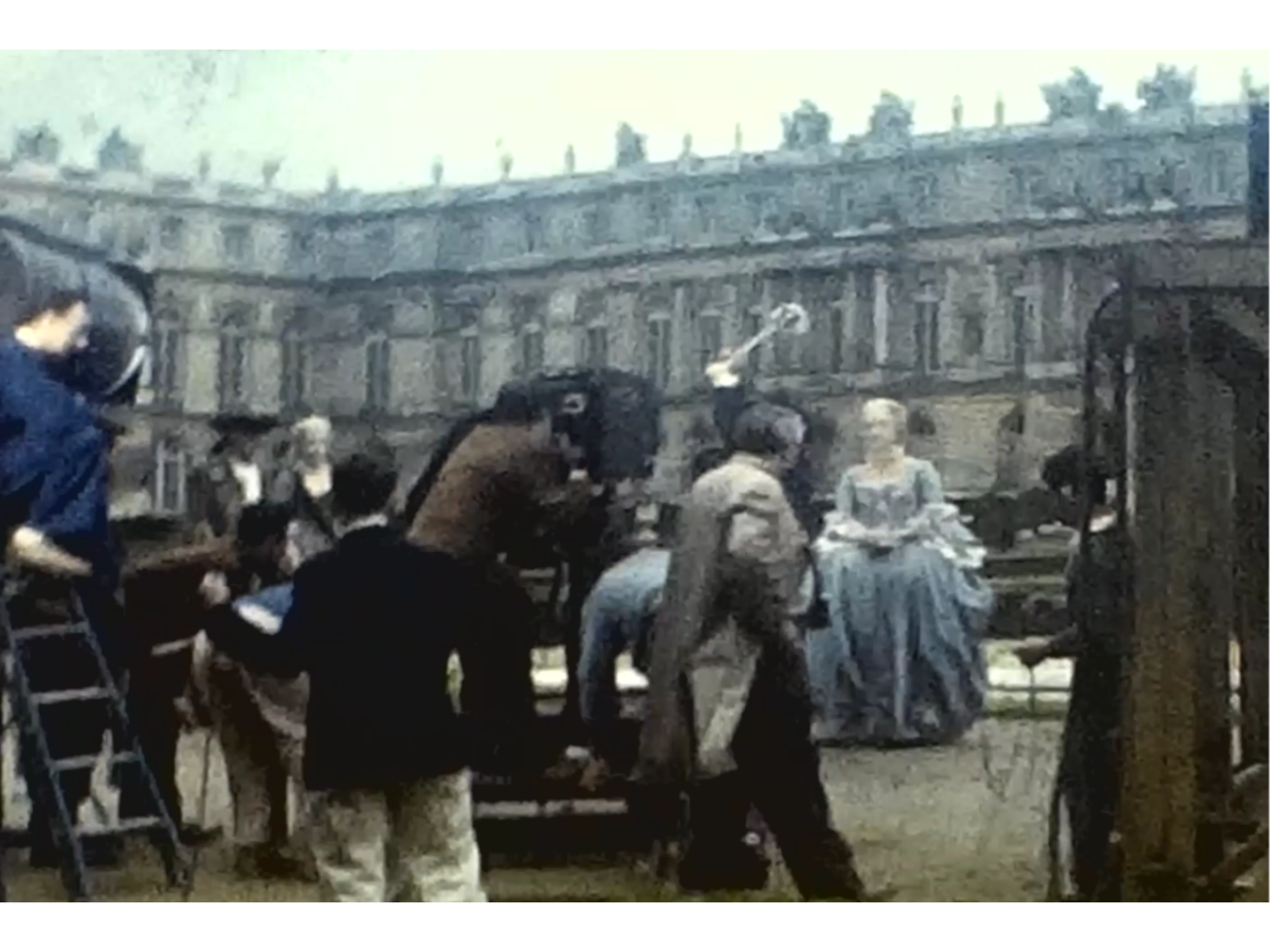 A still image from a vintage home movie taken during a trip to France in about 1958