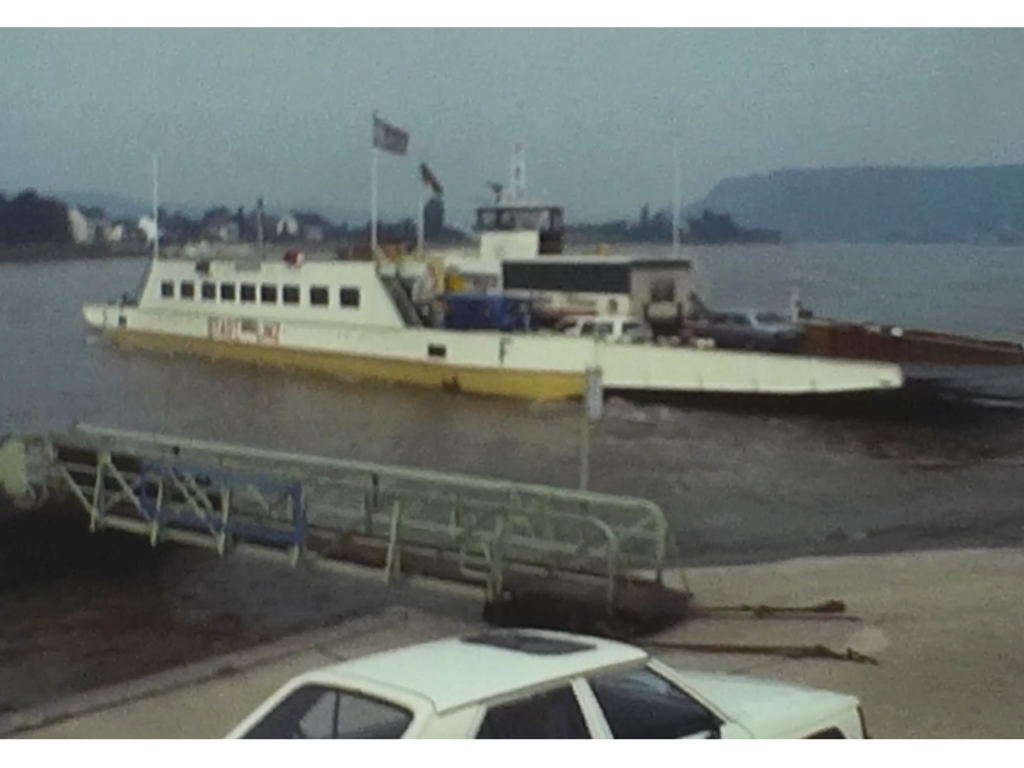 A Car Ferry on the Rhine