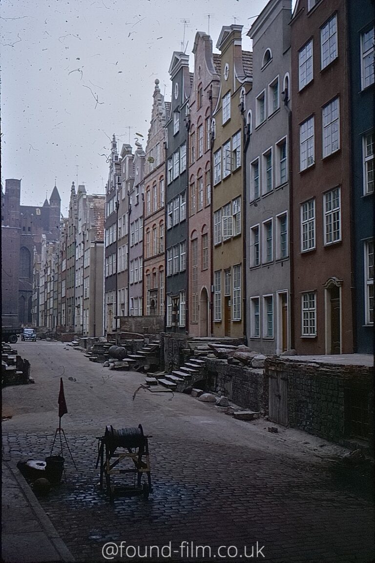 Coloured houses in a European City