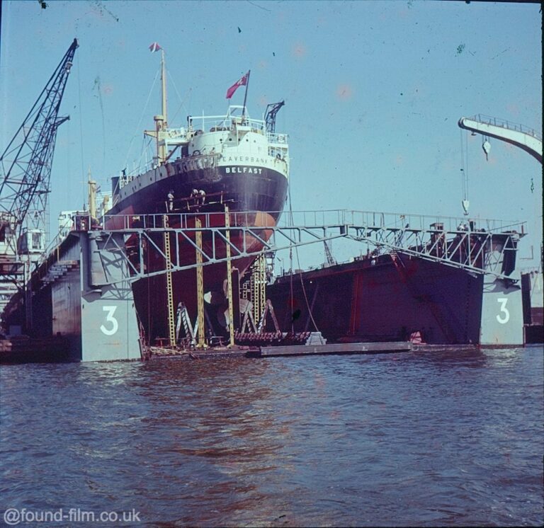 A Ship in Dock number 3 at Belfast