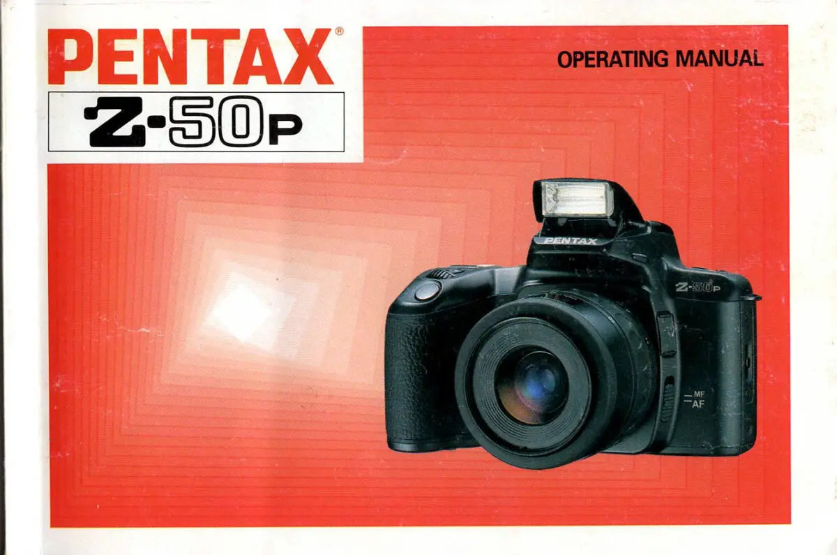 The Pentax z-50p camera manual