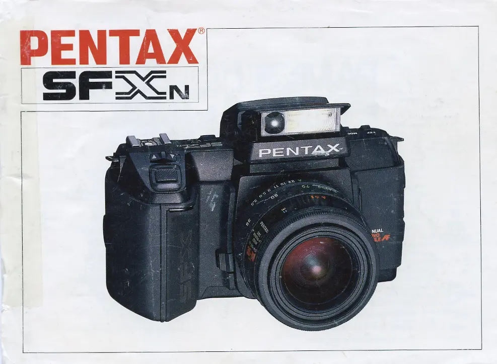 Front page of Pentax SFXn Camera Manual