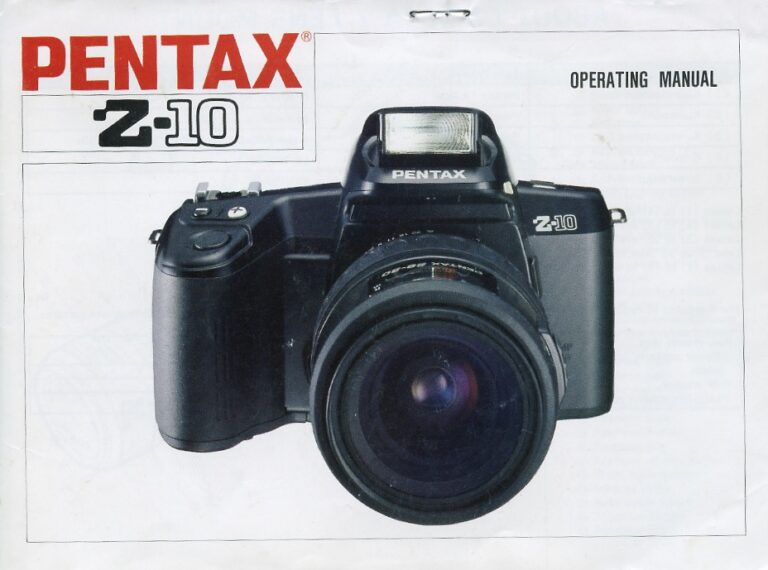 Pentax Z10 Camera Manual