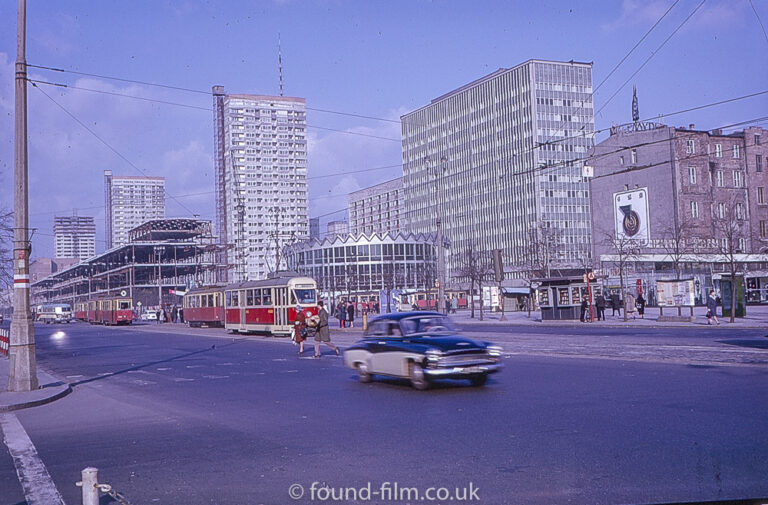 The Rotunda building in the city of Warsaw Poland, about 1960?