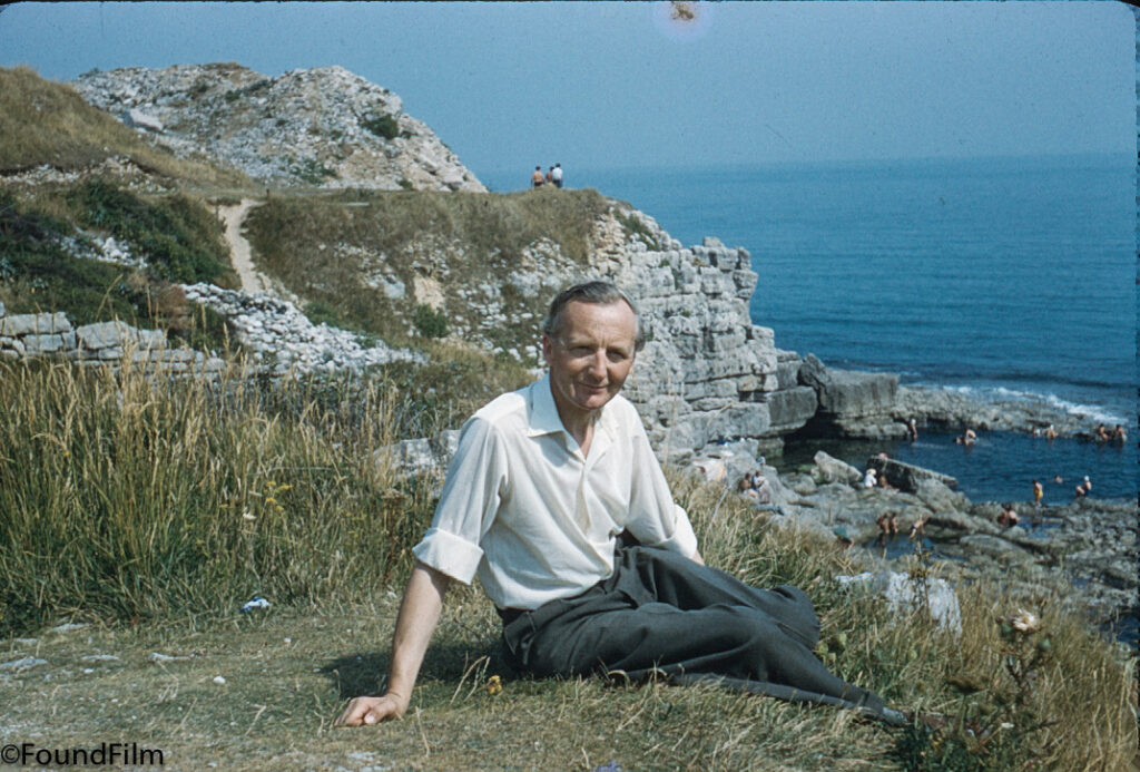 a cliff top photo of a man