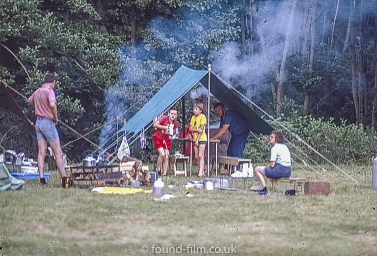 A day camping with the family