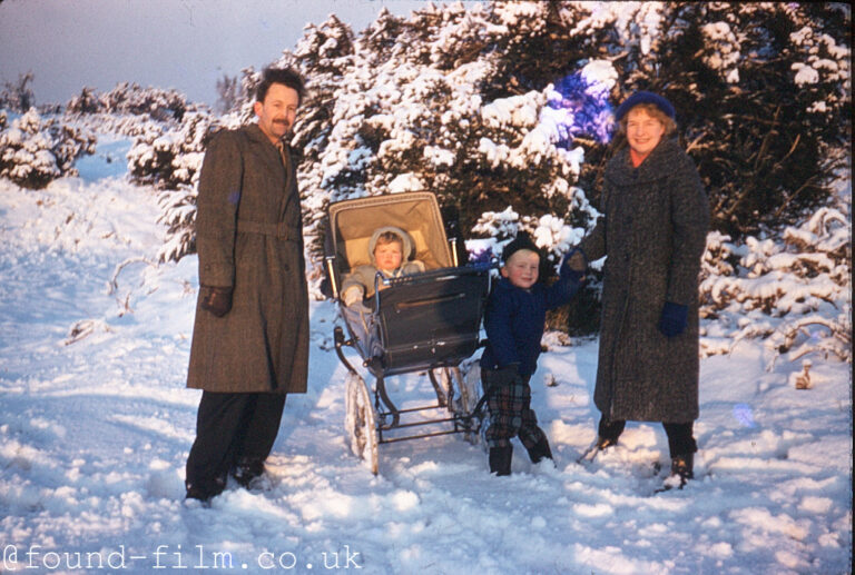 A Family in the Snow from 1959