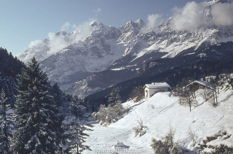 A snowy mountain top