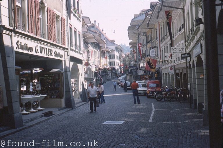 A Street in the town of Thun in Switzerland Oct 1977