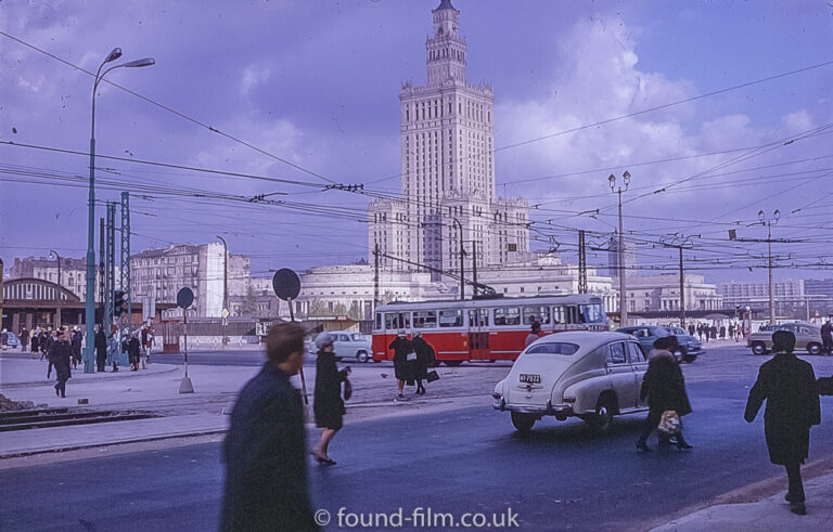 Palace of Culture and Science in Warsaw in the 1960s