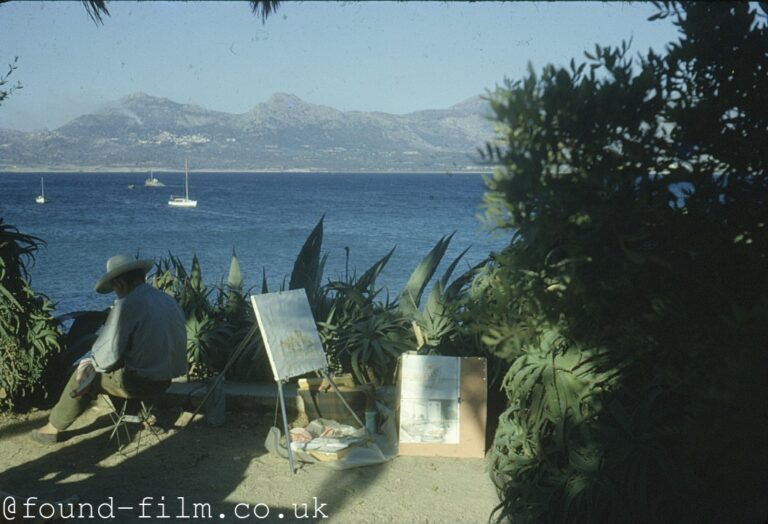 An artist at work in Corsica – 1962