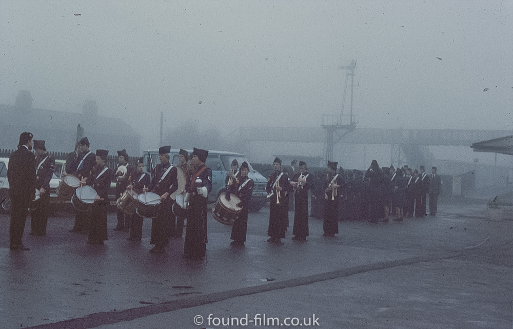 Band in the mist