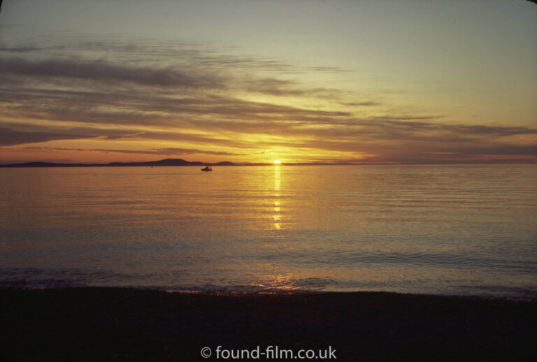 A beautiful sunset over the sea