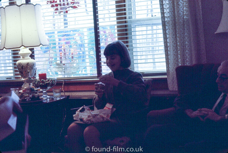 Opening Christmas presents in 1965