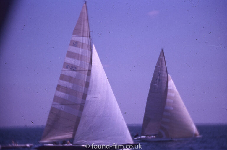 Blurry sailboats