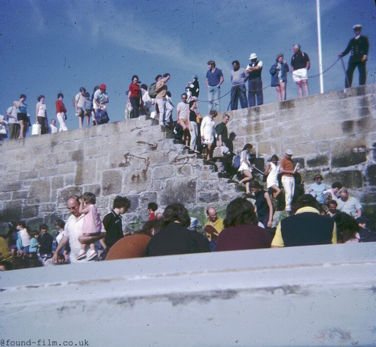 Boarding a boat in the Scilly Isles