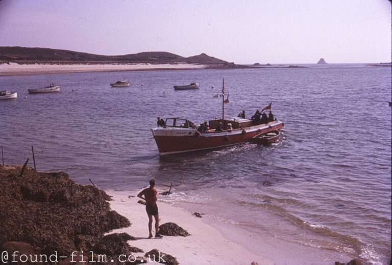 Boat near the beach in the Scilly Isles