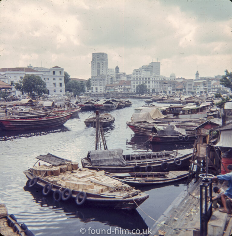 Boats Moored on the Singapore River