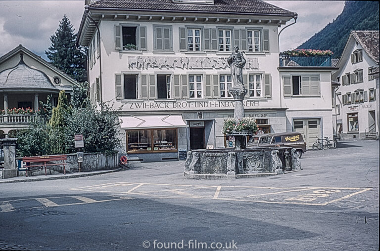 Altdorf in Switzerland by the William Tell Monument in 1962