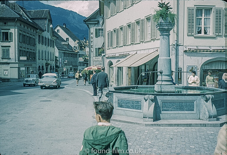 View from the William Tell Statue in Switzerland c1961