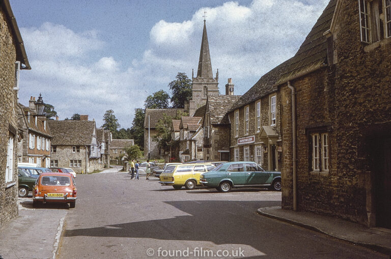 The Carpenters Arms pub in Lacock, June 1975