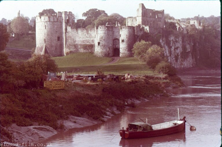 Chepstow Castle pictured in the mid 1950s