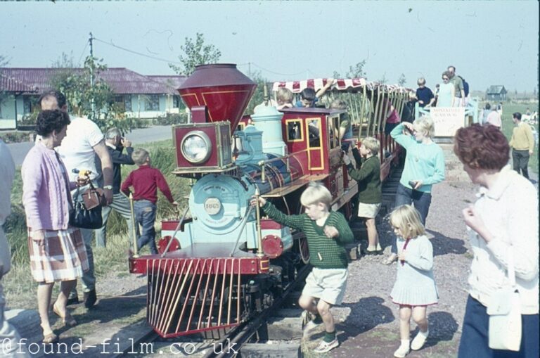 Children’s holiday train ride in Penarth, Wales from 1964