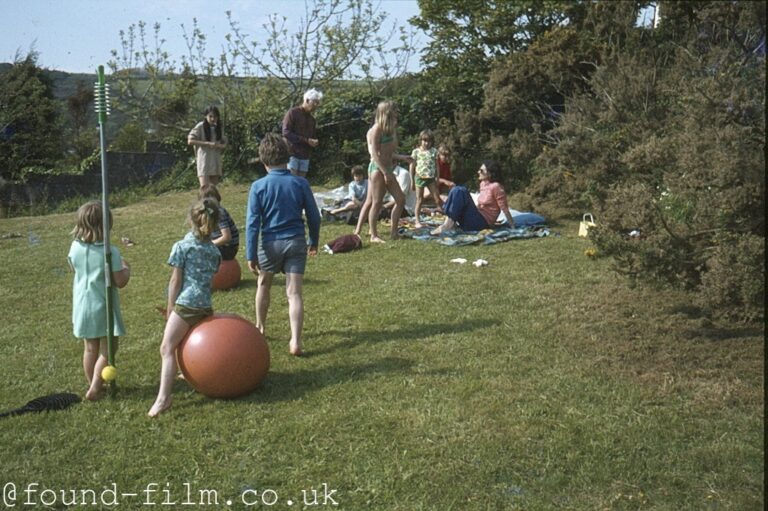 Children playing at a picnic