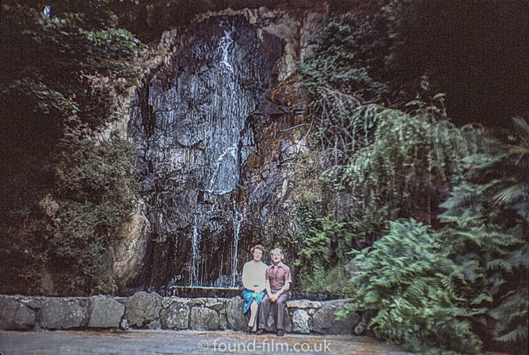 Couple by waterfall – August 1985