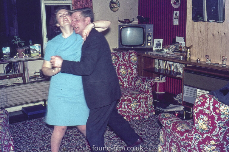 Dancing the night away in a 1970s interior