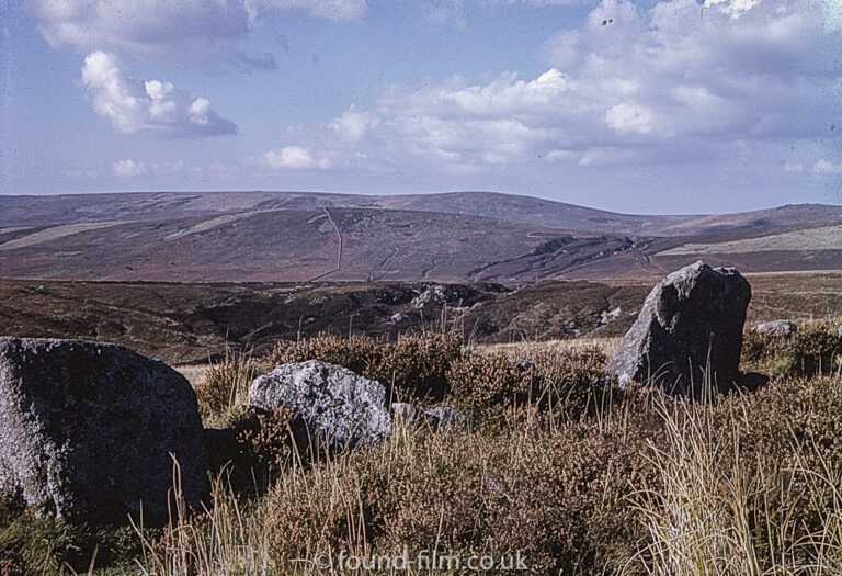 Dartmoor in Devon near Postbridge in October 1964