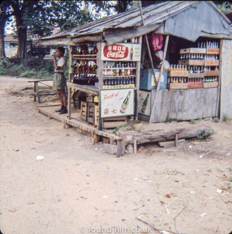 Drinks stall in Singapore in the early 1960s