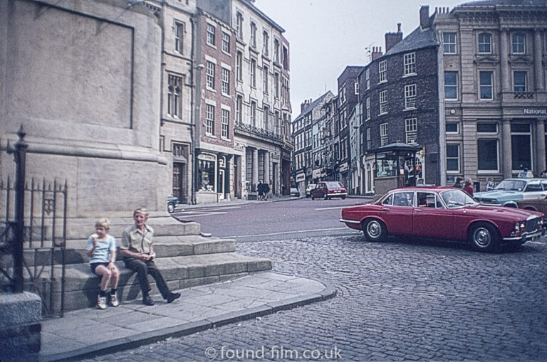 English city, probably Durham, in the 1970s