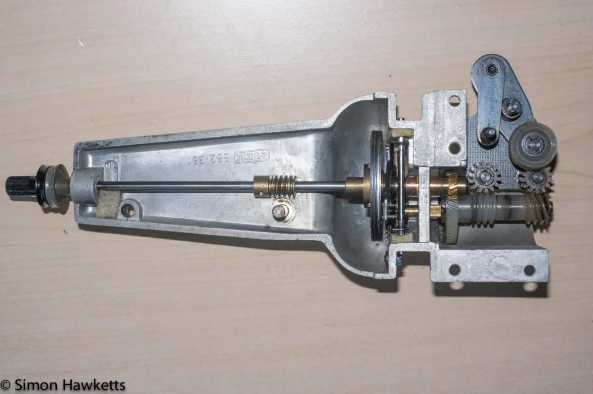 A picture of the Eumig P8 Shutter assembly used in the Telecine machine