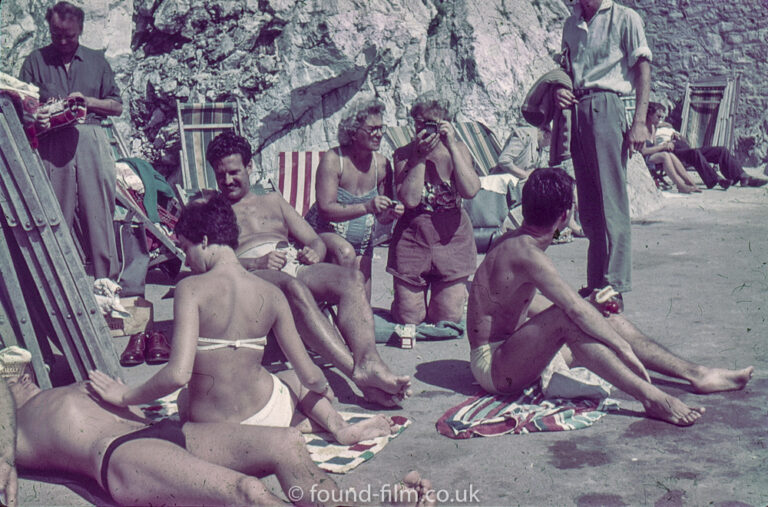 Family or Group sunbathing