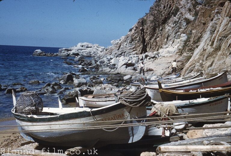 Fisherman and fishing boats in Spain – 1958