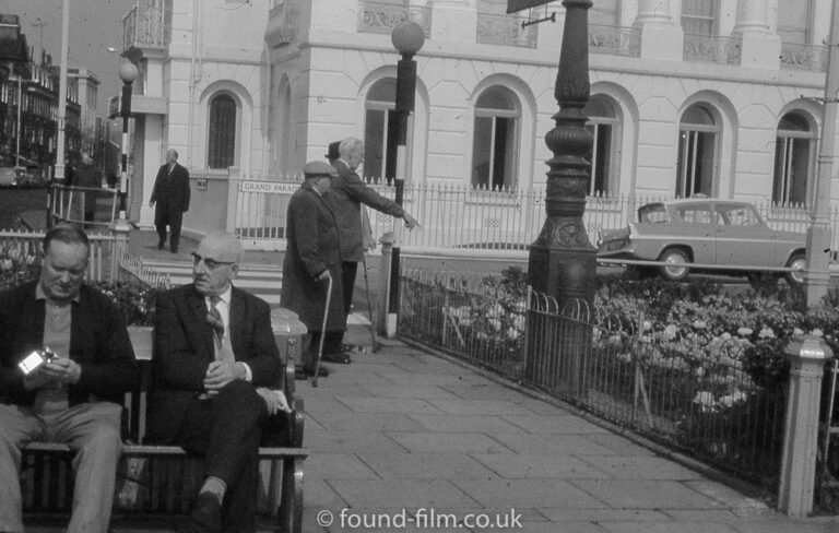 Sitting on a bench in Grand Parade