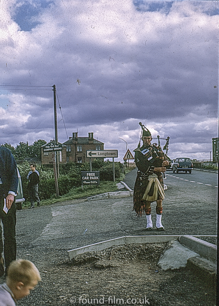 A piper at Gretna Green in 1967