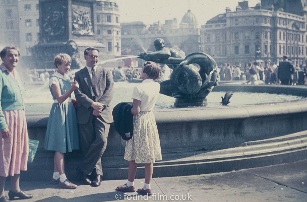 Group in Trafalgar Square, London