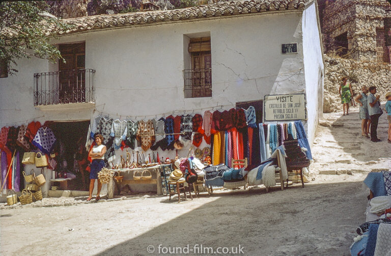 Local shop at Guadalest in Spain, August 1971