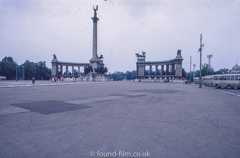 Heroes’ Square in Budapest in the 1960s