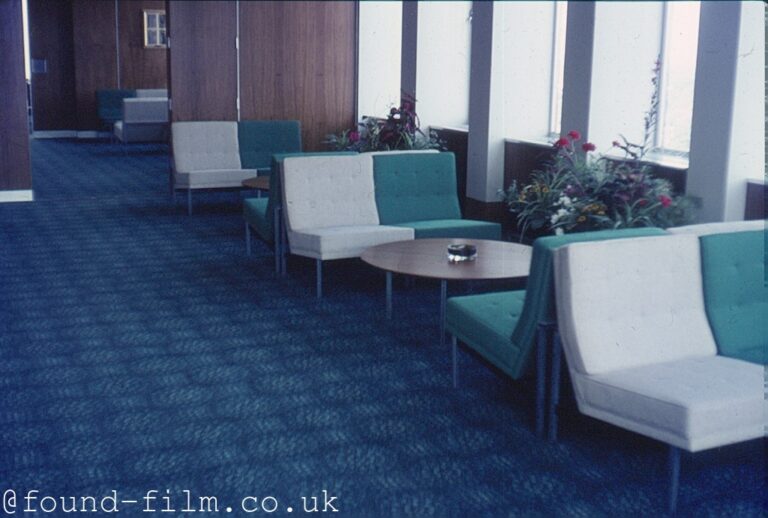 Interior of a ferry from the 1970s