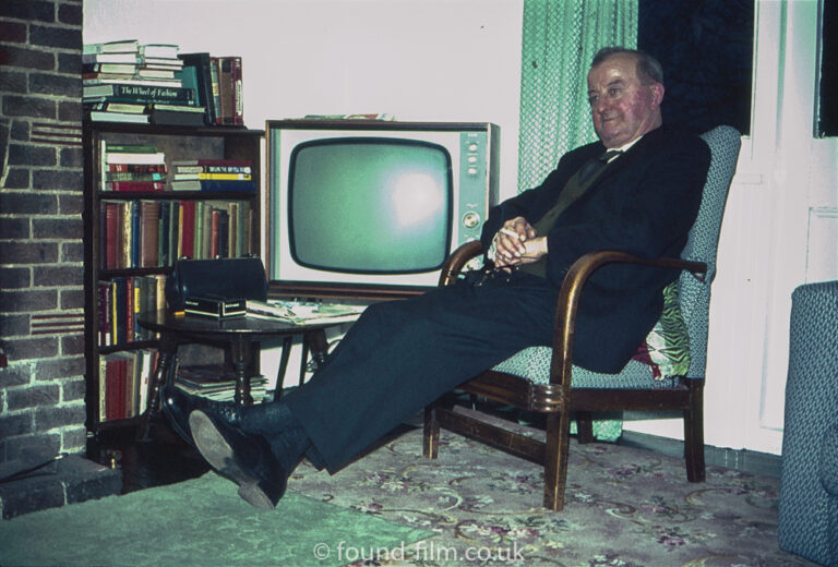 Interior portrait with TV from 1968