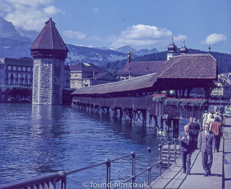 The Kapellbrucke bridge in Lucern c1960