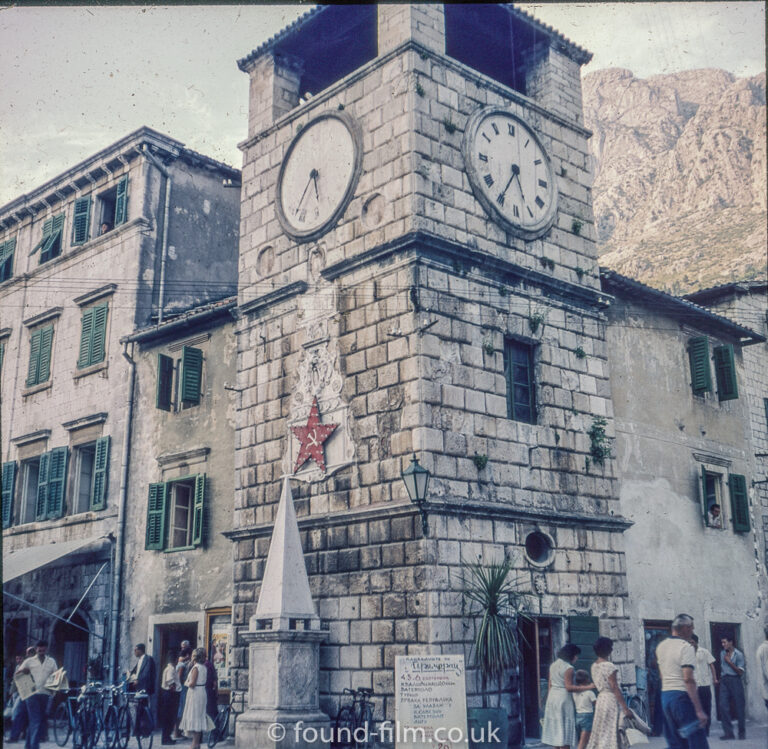 The Clock tower in Kotor – late 1950s