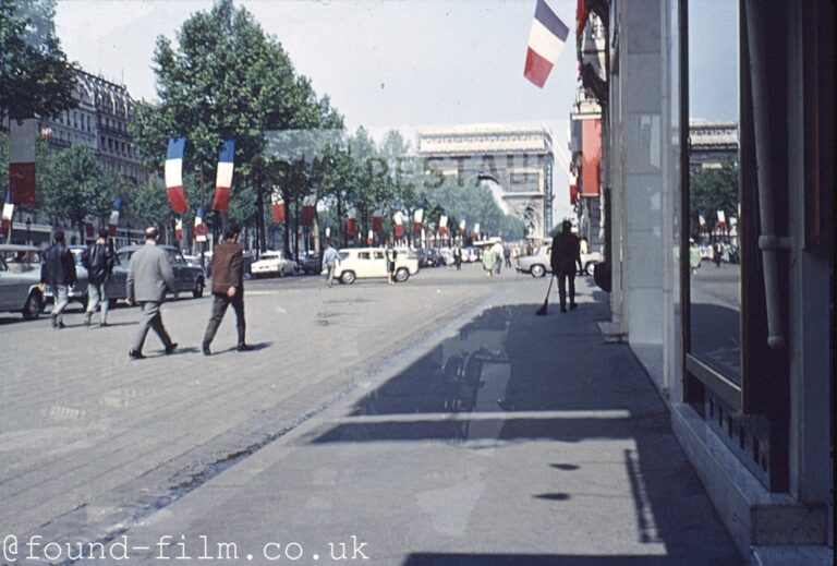 Looking at the Arc de Triomphe, c1965